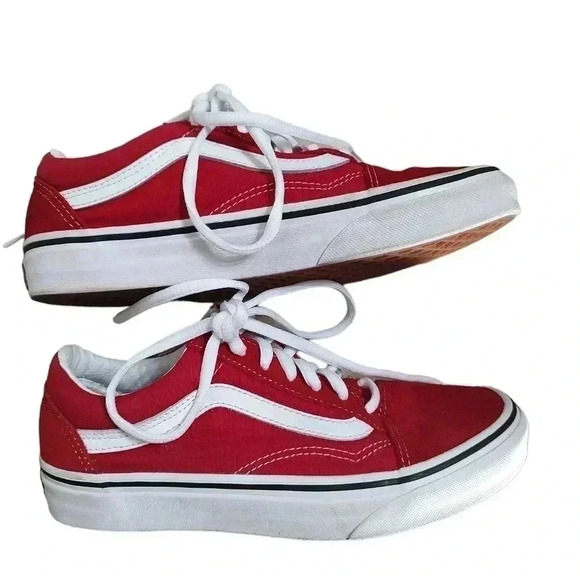 Vans Old Skool Skate Shoe - Racing Red - Picture 5 of 6